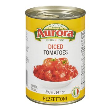 Aurora Diced Tomatoes, Pezzetoni, 398ml Canned Food - Sabat Deals061659002098