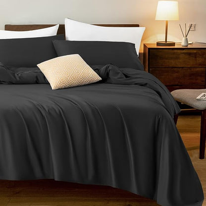 Sonoro Kate 6pc Bed Sheet Set King Hypoallergenic - Black Bed Sheets - Sabat DealsX002R6S21F