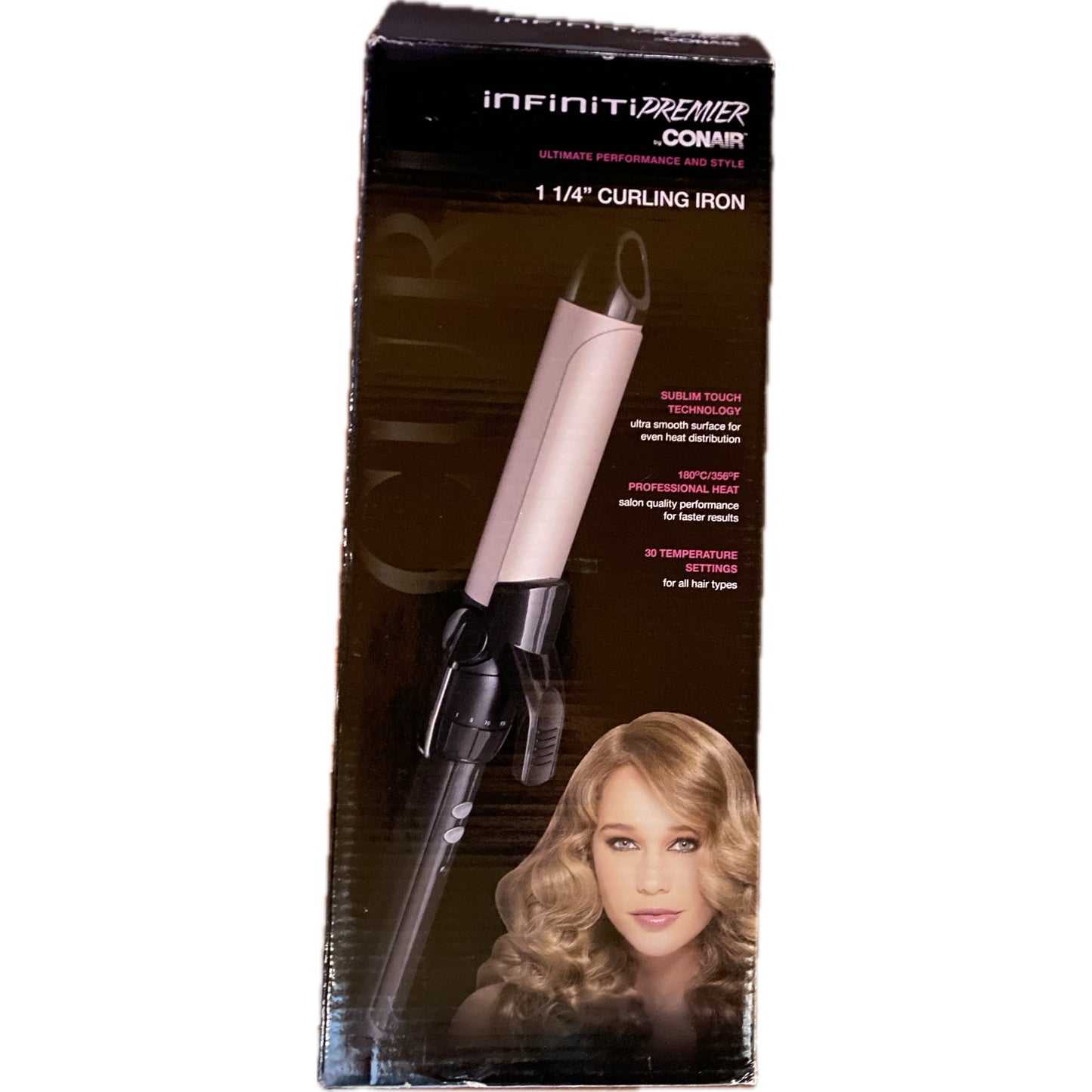 Conair Infiniti Premier 1 1/4" Curling Iron Pink Curling Iron - Sabat Deals068459139221