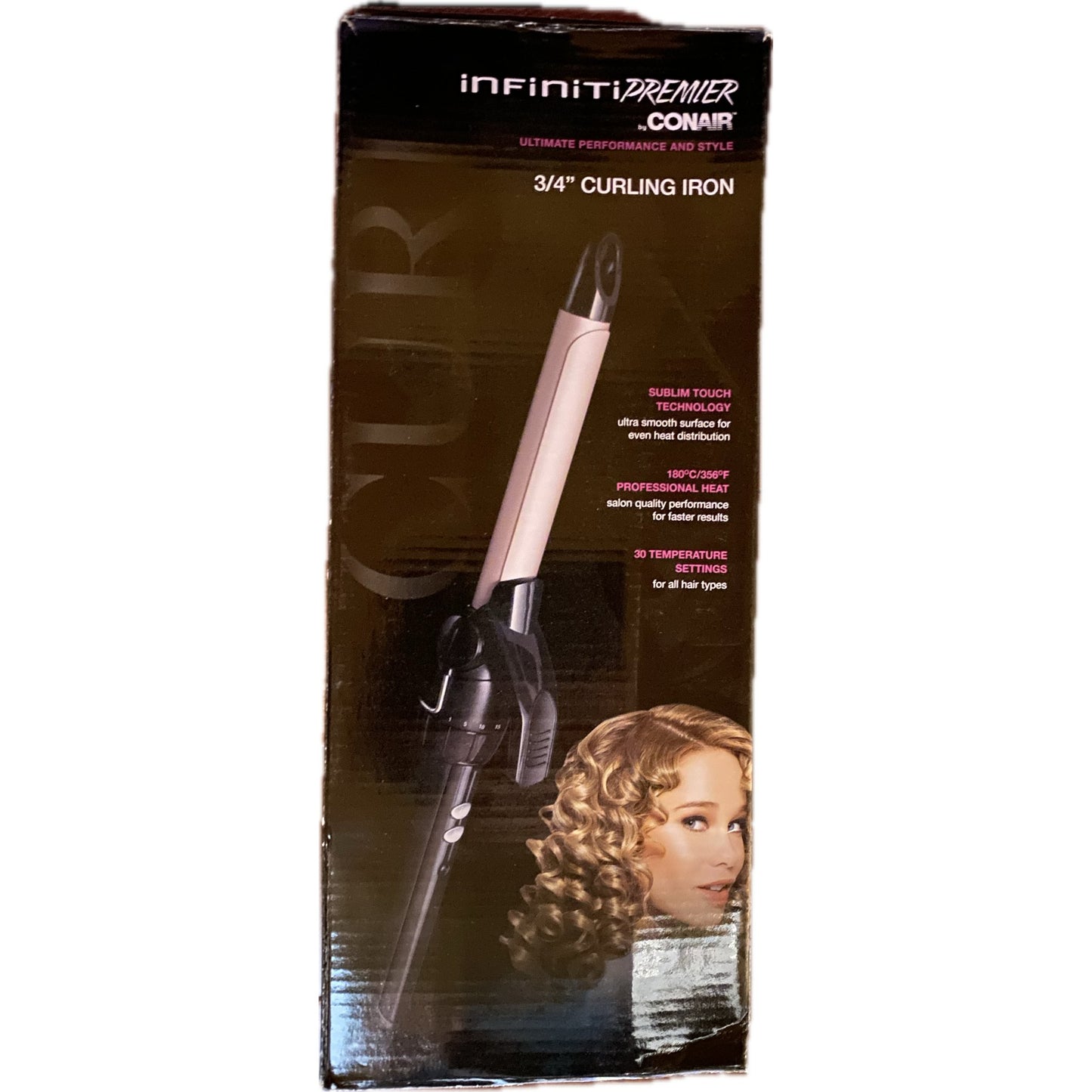 Conair Infiniti Premier 3/4" Curling Iron Pink Curling Iron - Sabat Deals068459139184