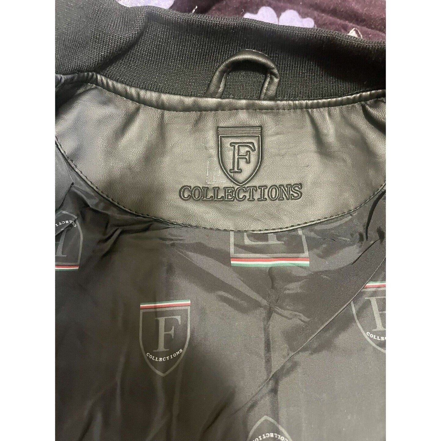 F-Collection Men's Black Leather Jacket New with Tags Size Medium M19120 Leather Jacket - Sabat Deals