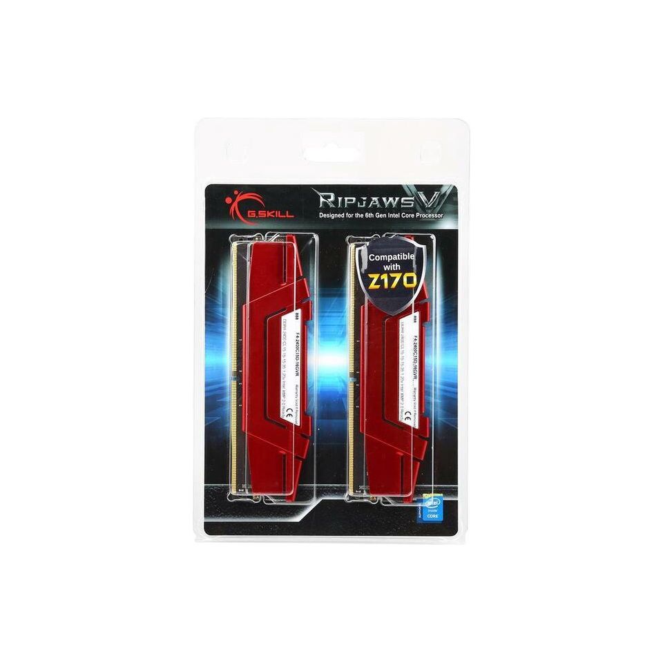 G.SKILL Ripjaws V 16GB (2 x 8GB) DDR4 2400 Memory Ram F4-2400C15D-16GVR - Sabat Deals848354013198