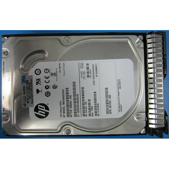 HPE 657750-B21 1TB 7200RPM 3.5in SATA-6G SC Midline G8 G9 HDD - Sabat Deals886111713318