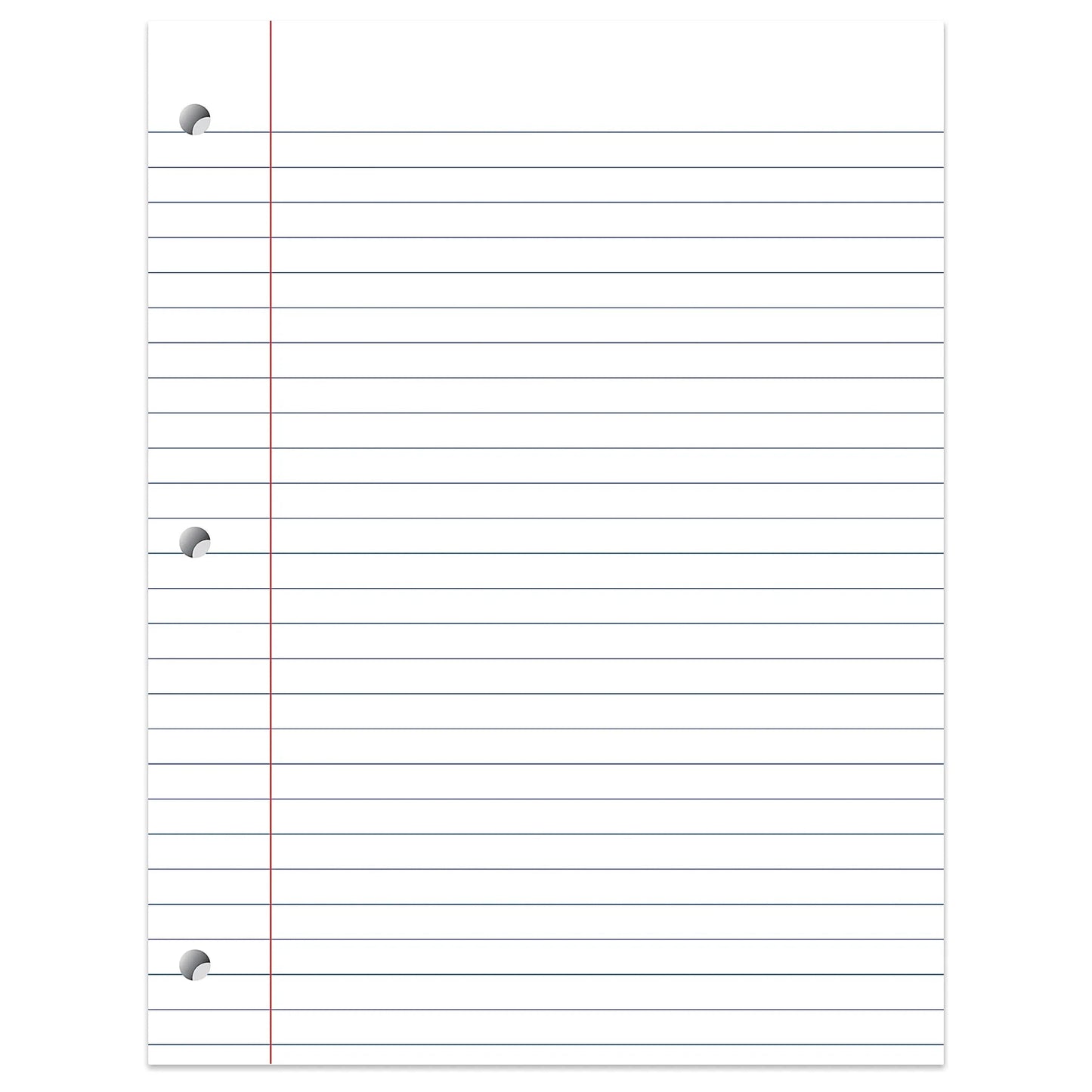 Office Depot Ruled Paper, 3-Hole Punched, 150 sheets Paper - Sabat Deals