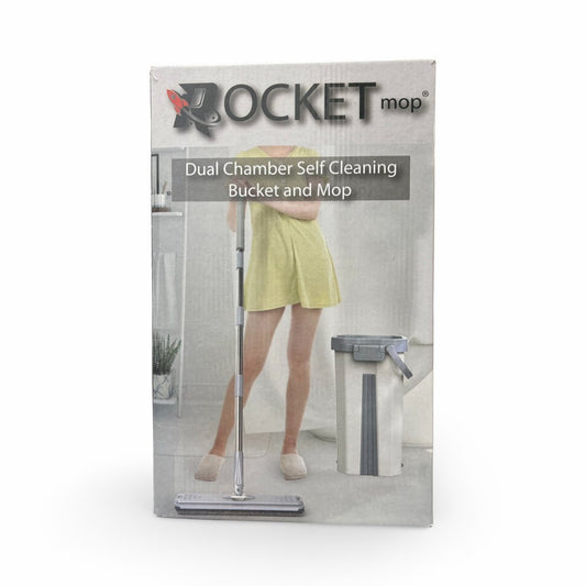 Rocket Mop Dual Chamber Self Cleaning Bucket and Mop Mops - Sabat Deals