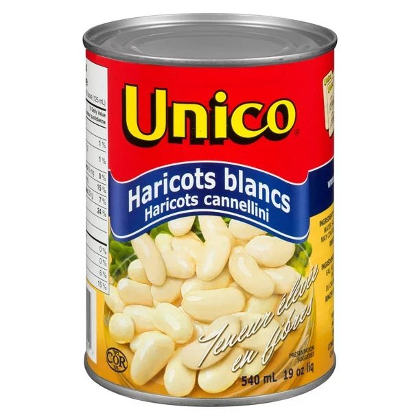 Unico White Kidney Beans, 540 mL Canned Food - Sabat Deals