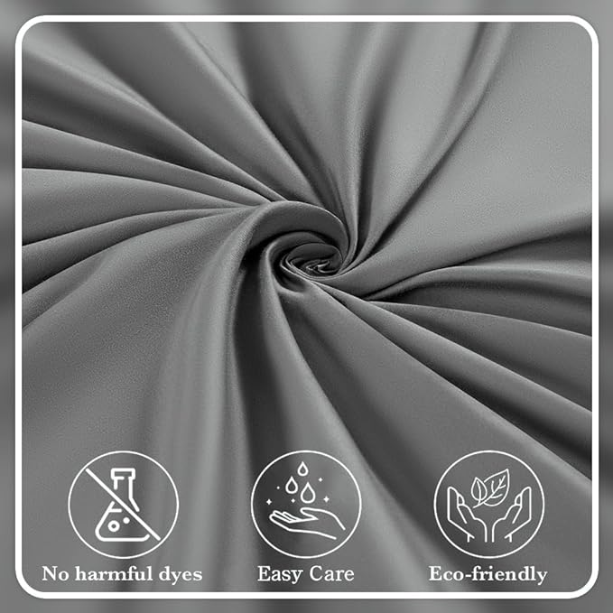 Sonoro Kate 4pc Bed Sheet Set Queen Hypoallergenic - Dark Grey Bed Sheets - Sabat DealsX002LJ3Y7F